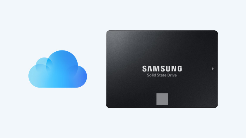 Cloud icon and SSD