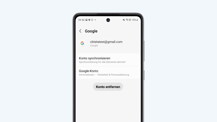 Android-Konto synchronisieren