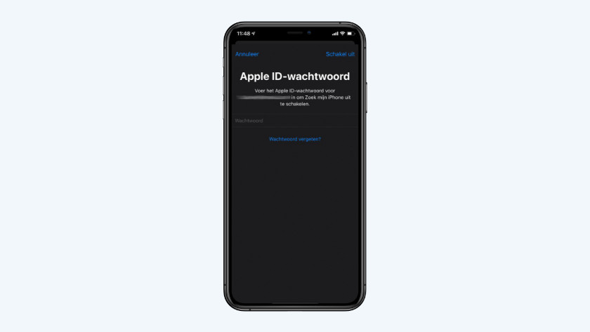 Gib das Passwort von deiner Apple-ID ein.
