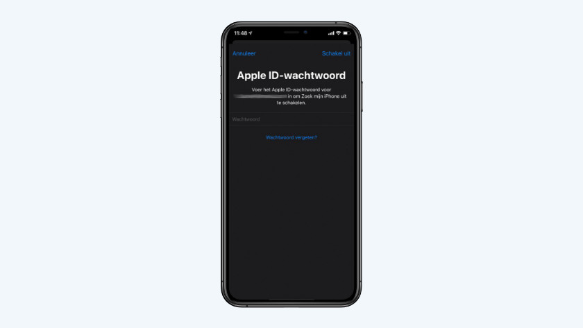 Gib das Passwort von deiner Apple-ID ein.