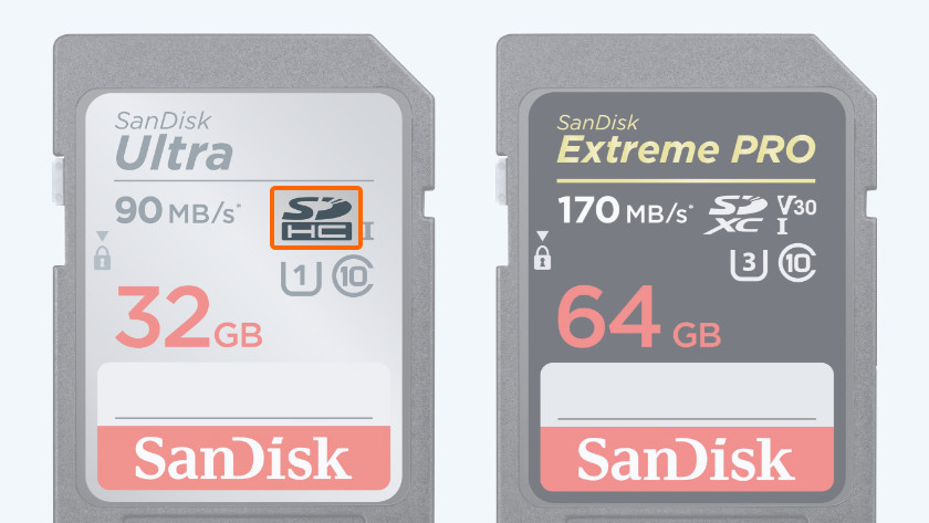 An SDHC card