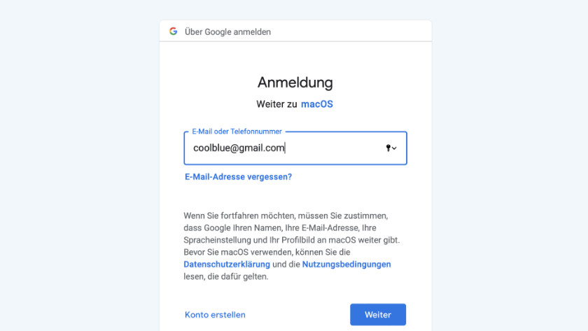 E-Mail-Adresse eingeben