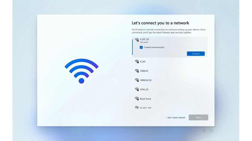 Windows WiFi settings