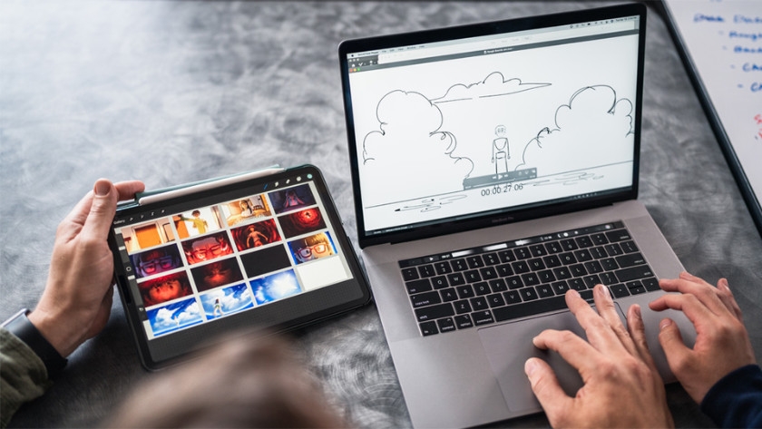 Grafikdesign auf MacBook und iPad