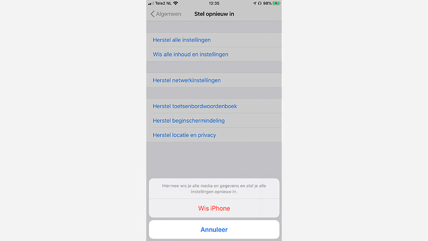 iPhone zurücksetzen