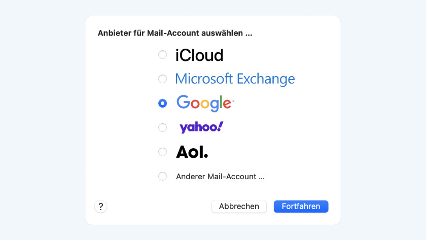Anmelden mit Google