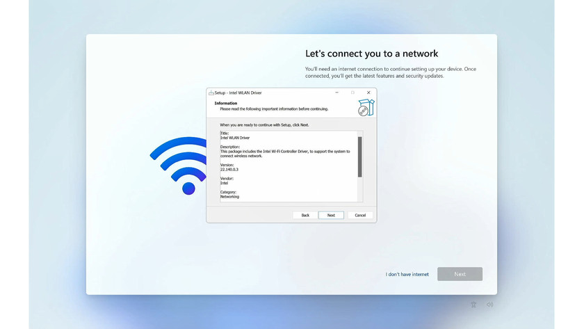 Windows WiFi settings