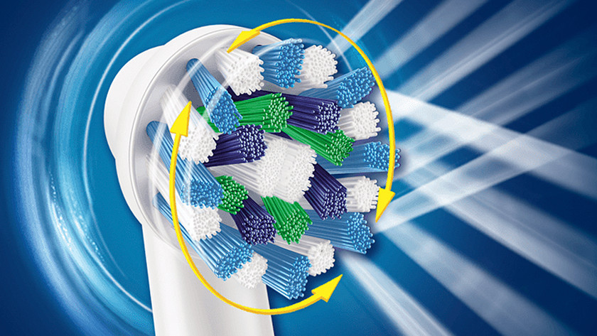Putzbewegung der rotierenden Zahnbürste