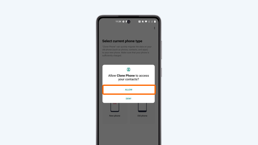 OnePlus Clone Phone access permission