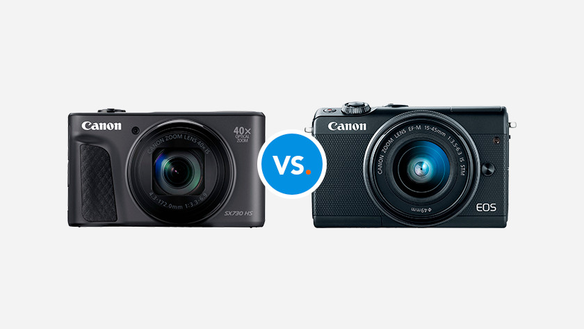 Compare the compact camera with the system camera