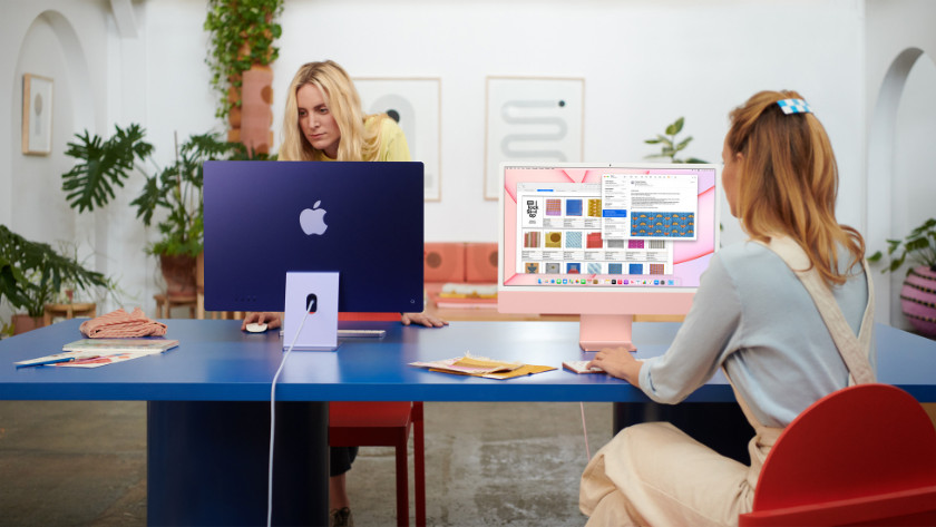 2 Frauen arbeiten am Apple iMac