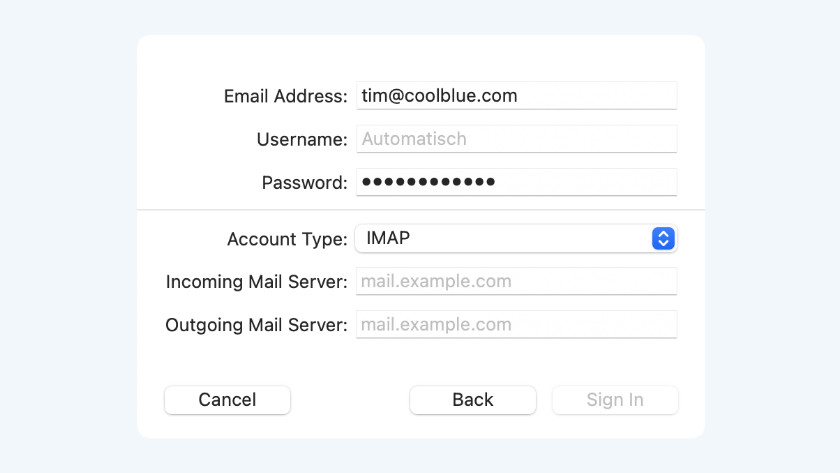 How do I set up my email on my MacBook? | Coolblue - Free delivery ...