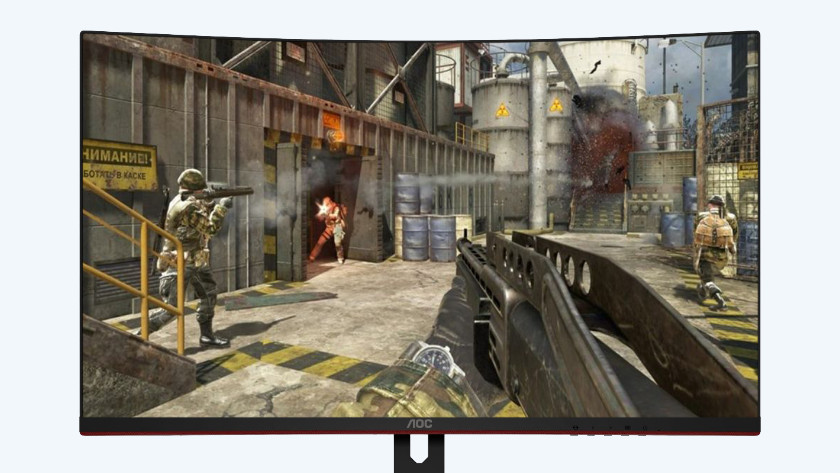 Ego-Shooter auf dem 32-Zoll-Gaming-Monitor von AOC