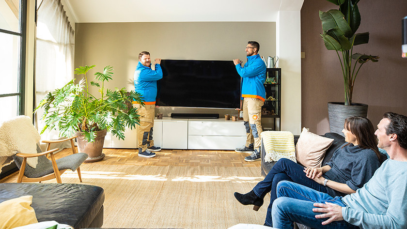 Mounting the television