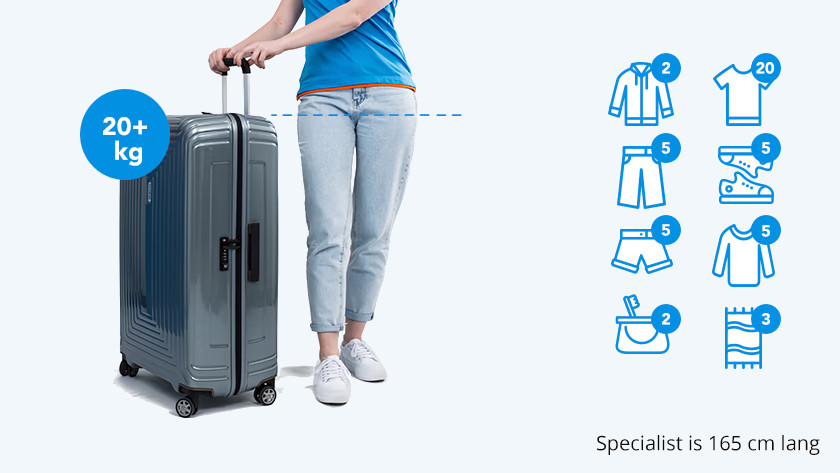 Extragroßer Koffer -Koffer der Größe XL länger als 3 Wochen