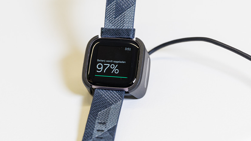 Wait until your Fitbit is charged for 100%