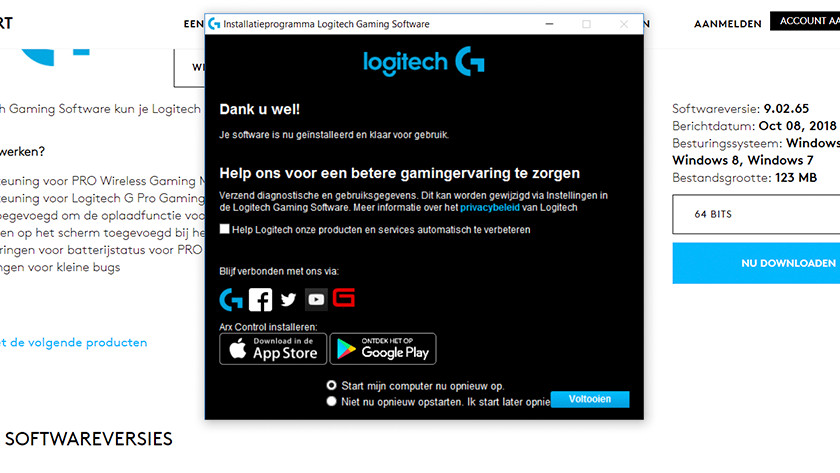 How do I update my drivers using the Logitech Gaming Software ...