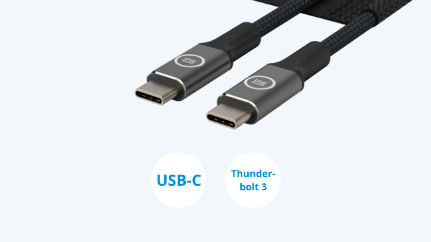 USB-C hat 2 Varianten, nämlich USB-C und Thunderbolt 3