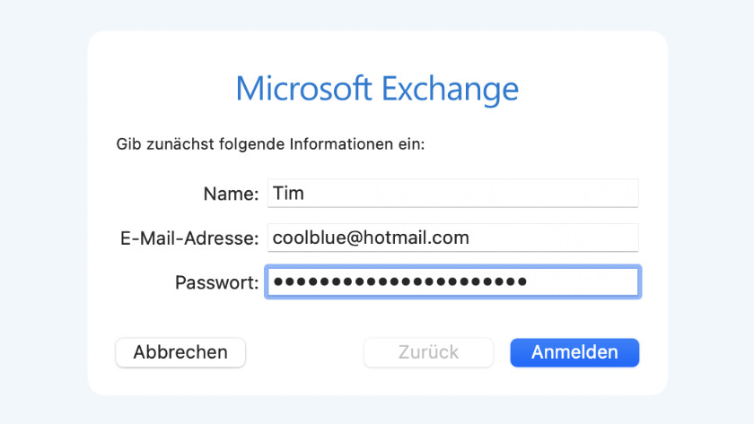 Passwort eingeben