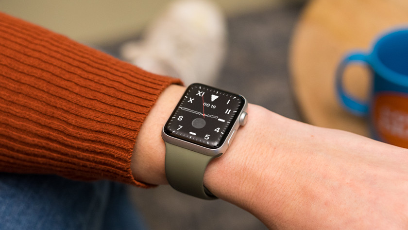 Apple Watch mit grünem Band