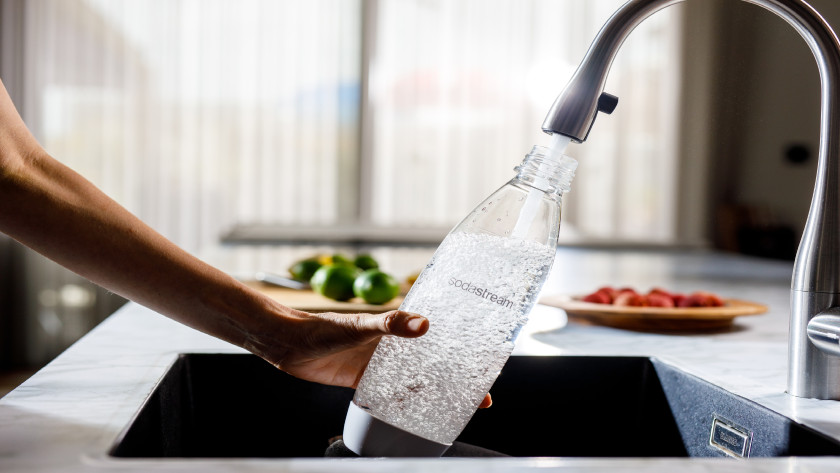 Fill SodaStream carafe