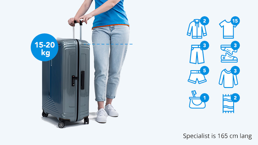 How large should my suitcase be Coolblue Free delivery returns