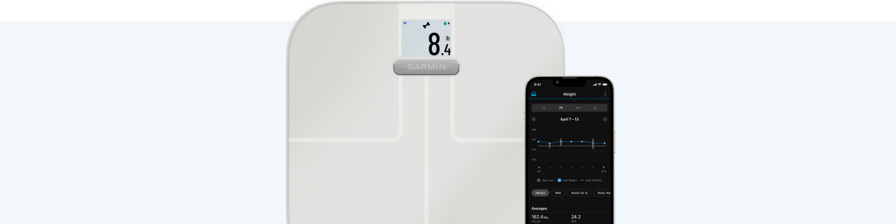 How do you link the Garmin Index smart scale to the Garmin app?