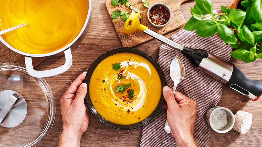 Enough with the stand mixerscan I get some love for my immersion blender  that is a HOSS?! (Gratuitous carrot apple soup photo in background) : r/ Kitchenaid