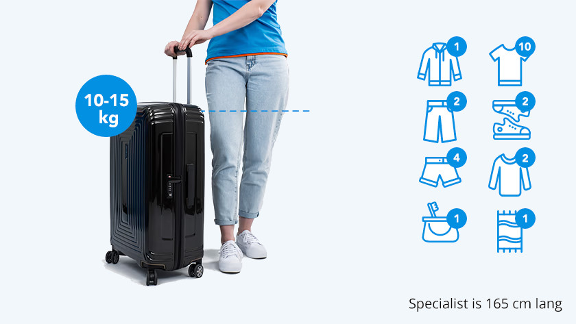 How large should my suitcase be Coolblue Free delivery returns