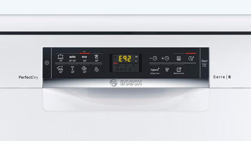 E24 message store on bosch dishwasher