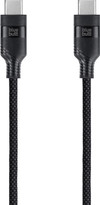 BlueBuilt USB-C-auf-USB-C-Kabel 1,5 m Nylon Schwarz