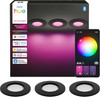 Philips Hue Einbaustrahler Slim 3er-Pack - White & Color - 90 mm - Schwarz