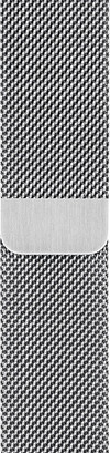 Apple Watch 42/44/45 mm Armband Milanaise Silber