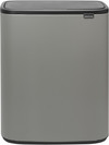 Brabantia Bo Touch Bin 2x30 Liters Mineral Concrete Gray