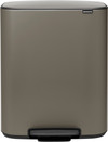 Brabantia Bo Pedal Bin 60L Platinum
