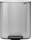 Brabantia Bo Pedal Bin 2x 30L Stainless Steel Fingerprint-Proof