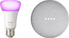 Google Nest Mini Weiß + Philips Hue White & Color E27 Einzellampe Bluetooth