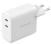 BlueBuilt 100-Watt-GaN-Ladegerät mit 2 USB-C-Ports Weiß