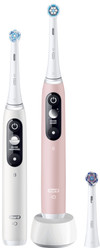 Oral-B iO Series 6N Doppelpack Weiß + Rosa