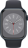 Apple Watch Series 8 4G 45 mm Mitternacht Aluminium Mitternacht Sportarmband