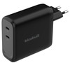 BlueBuilt 140-Watt-GaN-Ladegerät mit 2 USB-C-Ports Schwarz