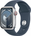 Apple Watch Series 9 4G 41mm Silver Aluminum Sport Band Blue M/L