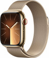 Apple Watch Series 9 4G 41 mm Gold Edelstahl Milanaise Armband