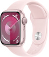 Apple Watch Series 9 41 mm Rosé Aluminium Sportarmband M/L