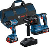 Bosch Professional GBH 18V-22 + GSR 18V-45 Kombiset