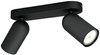 Philips Pongee Mounted Spot Light - 2 Spot Lights - Black
