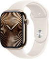 Apple Watch Series 10 4G 46 mm Titan Gold Sportarmband S/M