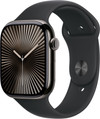 Apple Watch Series 10 4G 46 mm Titan Schwarz Sportarmband S/M