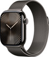 Apple Watch Series 10 4G 42 mm Titan Schwarz Milanaise Armband