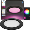 Philips Hue Recessed Spot Light Slim - White and Color 170mm - Black